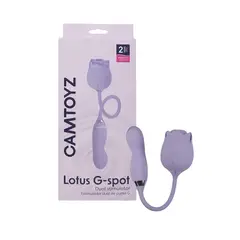 DISTRISEX - Vibrador Lotus G-Spot Camtoyz con Succión, USB Magnético y 7 Modos