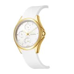 LOIX - Reloj Mujer Silicona Blanco Multifuncion Calendario Cuarzo L1295-1