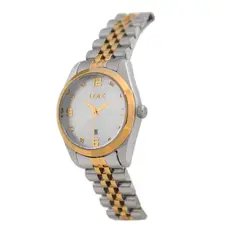LOIX - Reloj Dama Original Acero Bicolor Elegante Calendario Cristales Lujo Resistente Agua L1302-2