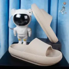 HACHE SHOES - Pantuflas EVA Beige Premium Dama Suela Eva Antideslizante Ultra Cómodas