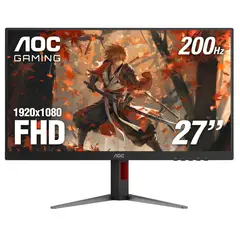 AOC - Monitor Gamer 27G4H 27 FHD IPS 200Hz 1ms FreeSync