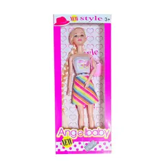 GENERICO - Muñeca Vestido Bolso Cabello Largo Moda Juguete Niña