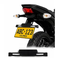 X - Fender Portaplaca Moto Universal Abatible Lujos Accesorios