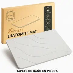 AMERICAN GENERICS - Tapete De Piedra Absorbente Para Baño Secado Rápido 60x40