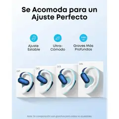 SOUNDCORE - Audífonos AeroFit 2 Open-Ear - Sonido Inmersivo Azul