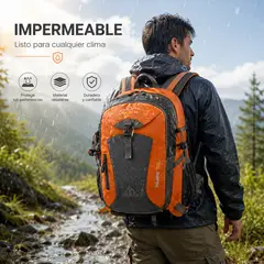 GENERAL - BOLSO CAMPING ULTRA RESISTENTE HE IMPERMEABLE COLOR NARANJA
