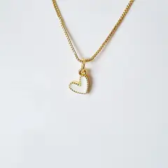 RAVEL - CADENA AJUSTABLE CORAZON JOLIE BLANCO