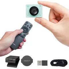 OBSBOT - Meet Se Verde Aurora Webcam IA con Control Remoto