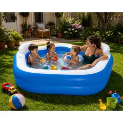 BESTWAY - Piscina Inflable Familiar Pentagono Color Azulblanco