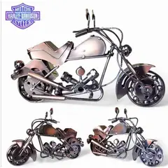 GENERICO - Moto Vintage en metal decorativa