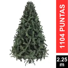 GIO HOME - ÁRBOL DE NAVIDAD PINO ARIZONA 225 CM VERDE 1104 PUNTAS