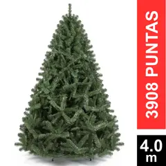 GIO HOME - ÁRBOL DE NAVIDAD PINO ESCOCES 400 CM VERDE 3908 PUNTAS