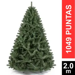 GIO HOME - ÁRBOL DE NAVIDAD PINO ESCOCES 200 CM VERDE 1049 PUNTAS