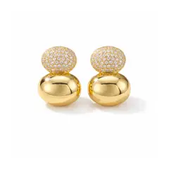 ZYRAL - Aretes Dorado Para Dama Marca ZARC01-349