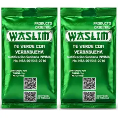 NATURAL PLUS - TE VERDE WASLIM COMBO X 2 UNIDADES X 30 C/U