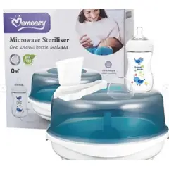 GENERICO - Esterilizador De Teteros Para Microhondas + Obsequio Tetero Anti Gases