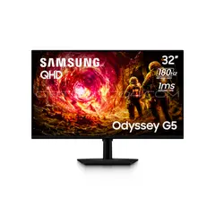 SAMSUNG - Monitor 32″ Odyssey G5 QHD IPS 180Hz 1ms FreeSync Gaming