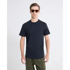 SEVEN SEVEN - Camiseta Básica Ligera Para Hombre Negro