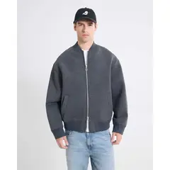 SEVEN SEVEN - Chaqueta Bomber De Diseño Urbano Para Hombre Gris