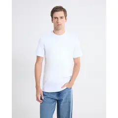 SEVEN SEVEN - Camiseta Básica Ligera Para Hombre Blanco