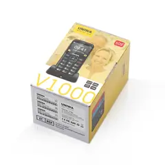 GENERAL - UNIWA V1000 Teléfono Móvil 4G Pantalla 2.31 64MB RAM Negro