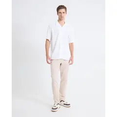 SEVEN SEVEN - Pantalón Rústico De Ajuste Relax Para Hombre Piel
