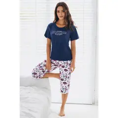 PROVOCAME - Pijama Mujer Capri Azul Oscuro 22017