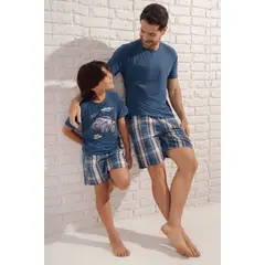 PROVOCAME - Pijama Hombre Azul Oscuro 21129