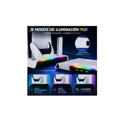 GENERICO - Base Refrigerante PS5 Porta Accesorios Carga Rapida Indicador Led Premium