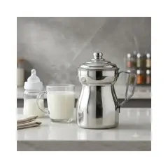 TECNOHOGAR JS - Olleta Jarra Hervidor Leche Cafe Acero Quirurgico T304 400ml