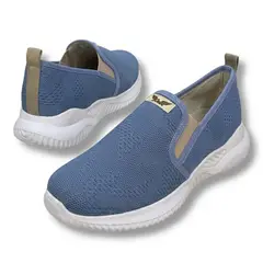 XIAN SHOES - Tenis ultraliviano malla celeste Ref E104