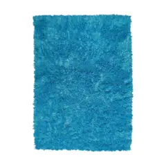 DIB - Alfombra Aura Shaggy Turquesa 120x170 cm