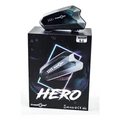 FREEDCONN - Intercomunicador Casco Moto Hero, Bluetooth 5.1 Gris