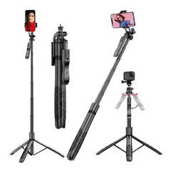 INNOVA - Palo Selfie Trípode N03 Extensible 160cm Rotación 360° Control Remoto Bluetooth