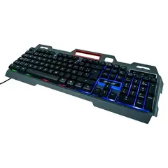 MYMOBILE - Teclado Gamer Retroiluminado USB Con Soporte Para Celular
