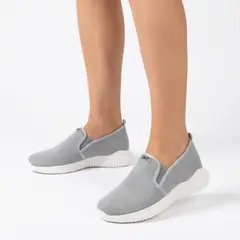 XIAN SHOES - Tenis ultraliviano malla gris claro Ref E101