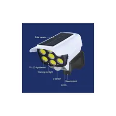AMERICAN GENERICS - Lámpara Solar LED Giratoria Multiángulo Con Sensor Y Control