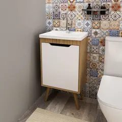 MUEBLES 2020 - Mueble de baño con lavamanos Nexo - AlmendraBlanco