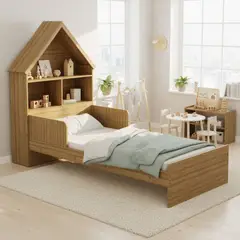 MUEBLES 2020 - Cama Infantil Ariel - Almendra