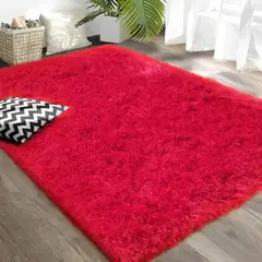 DIB - Alfombra Aura Shaggy Roja 60x110 cm