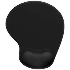 GENERICO - PAD MOUSE GEL ECONOMICO NEGRO ALTA CALIDAD
