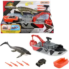 MATTEL - Figura Jurassic World Rebirth Bote De Rescate Mosasauru