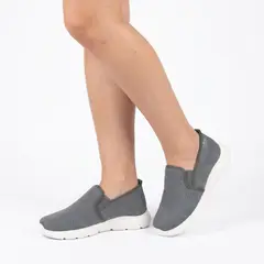 XIAN SHOES - Tenis ultraliviano malla gris oscuro Ref E113