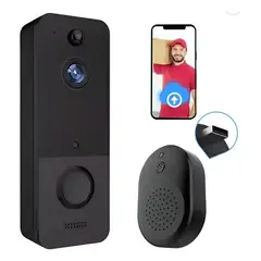 GENERICO - CAMARA VIDEO PORTERO WIFI RECARGABLE