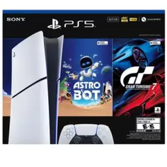 PLAYSTATION - Consola PS5 Digital 825 GB + 1 Control inalámbrico + Juego Gran Turismo 7 Completo + Juego Astro Bot