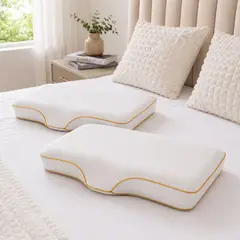 HOGARETO - Set x 2 Almohada Equilibrio Cervical Memory Foam - ¡Duerme Bien!