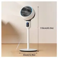 GENERICO - Ventilador Portátil 3 en 1 Silencioso Flujo 3D Temporizador hasta 15 Horas