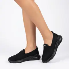 XIAN SHOES - Tenis ultraliviano flex negro total Ref F706