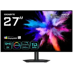 GIGABYTE - Monitor Gamer GO27Q24G 27" WOLED QHD 240Hz 0.03ms RealBlack Glossy HDMI 2.1 DisplayHDR 400