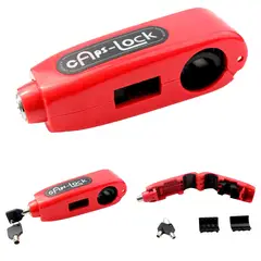 GENERICO - Candado Antirrobo Manillar Moto Bloqueo Freno Acelerador Universal Para Moto Scooter Bicicleta